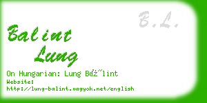 balint lung business card